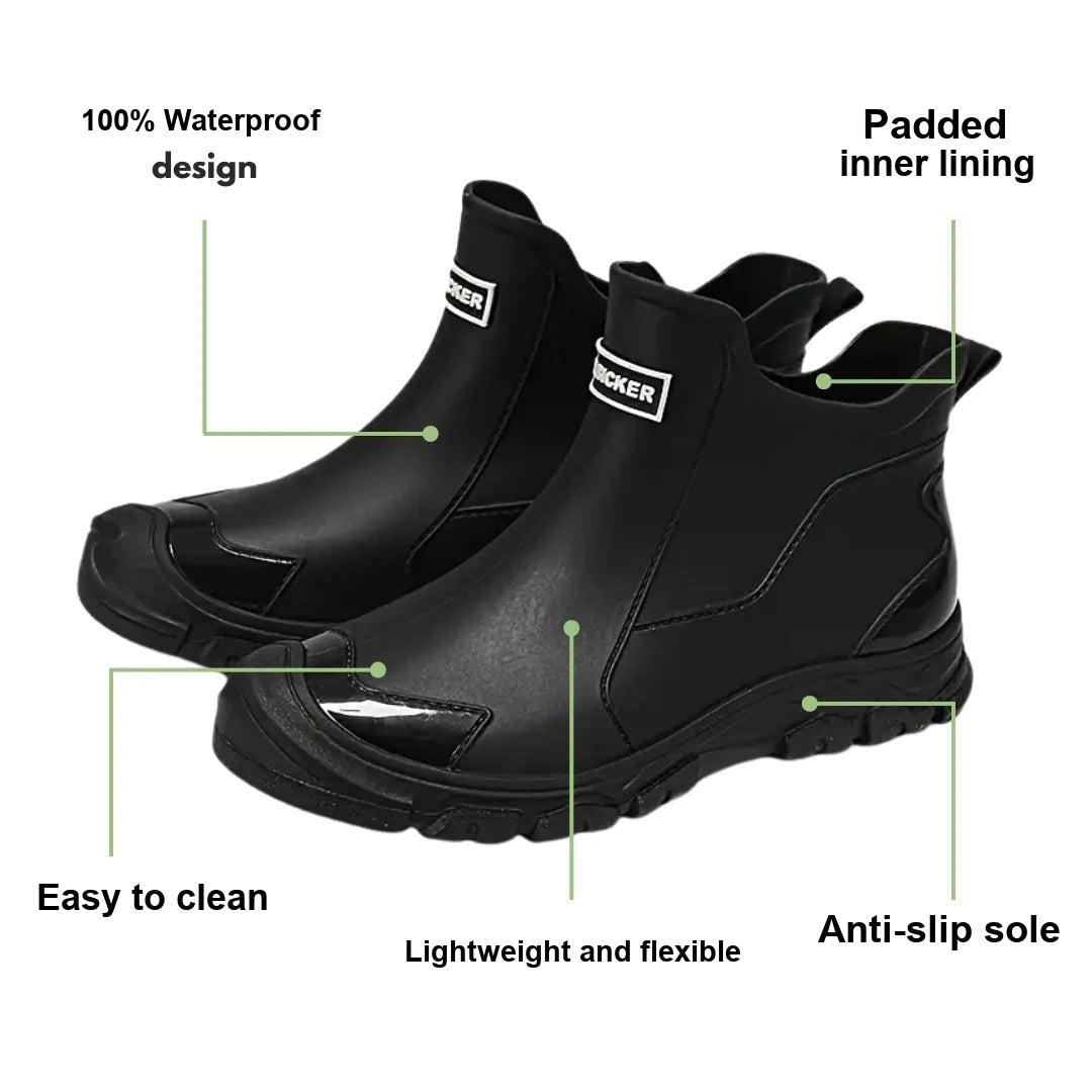 Waterproof Ankle Rain Boots – Anti-Slip Short Wellington