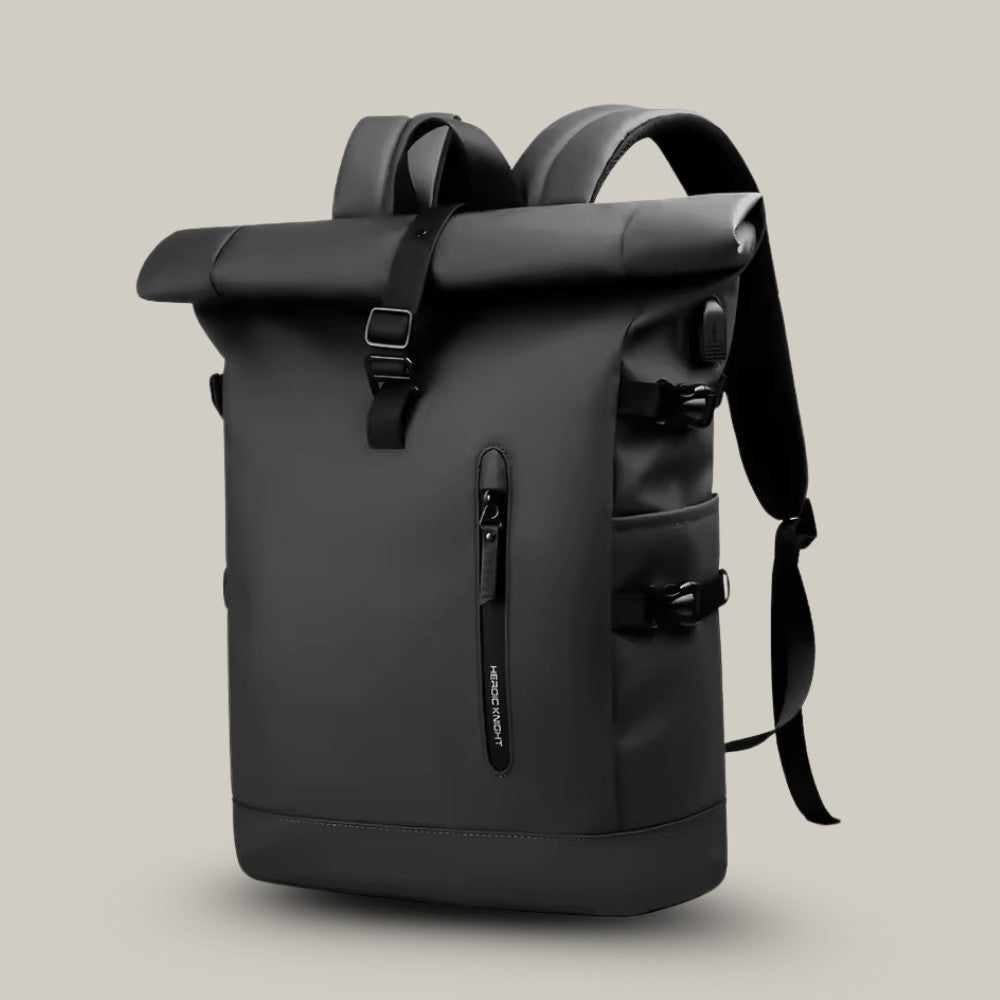 Waterproof Backpack – Ultra Dry Roll-Top Rucksack – Black