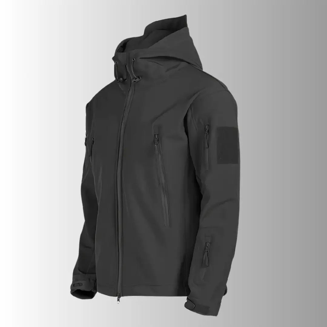Waterproof Jacket – Men's Wind & Rainproof Hooded Coat – Grey