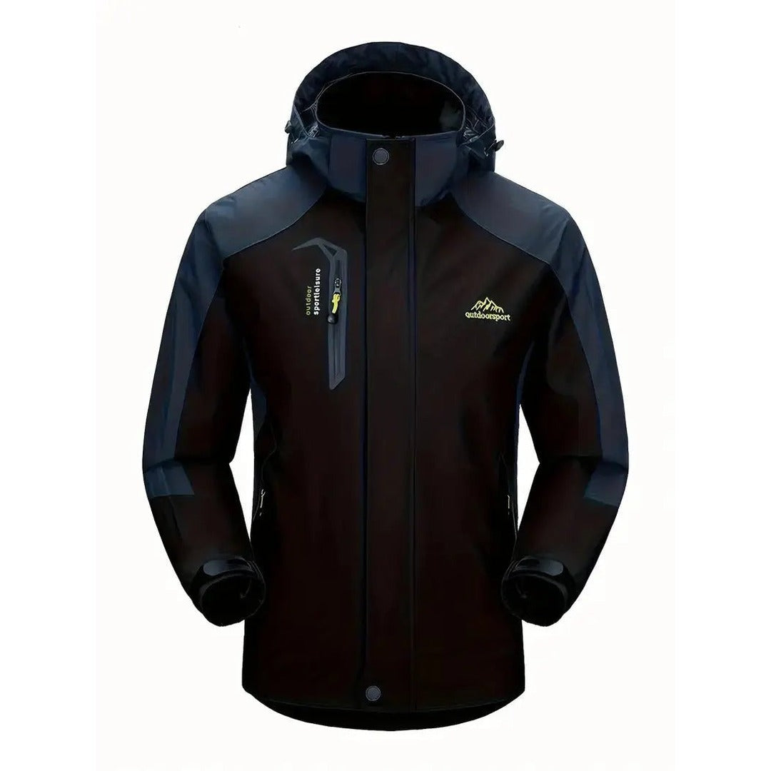 Waterproof Jacket – Windproof Outdoor Spring Shell – Black