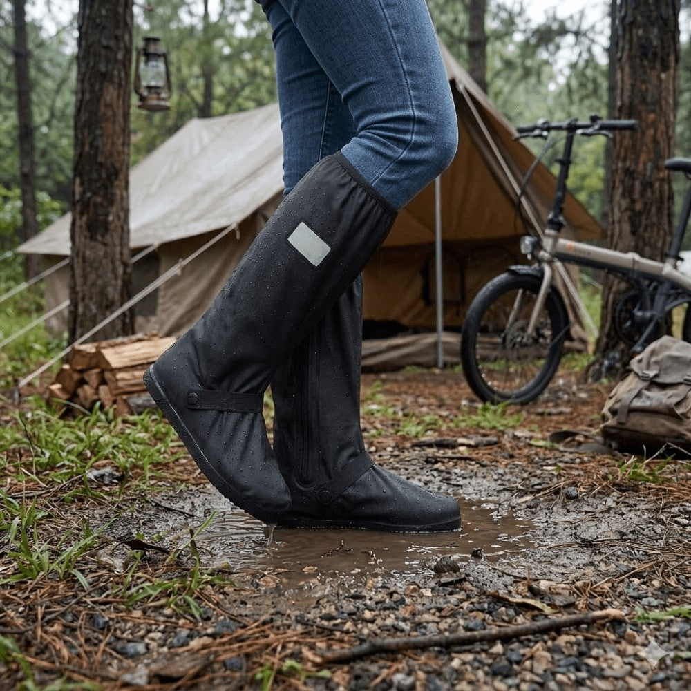 Waterproof Shoe Covers – Reflective High-Top Overshoes