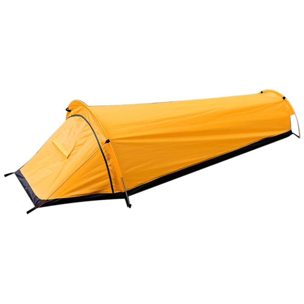 Waterproof Tent – Compact 1-Person Backpacking Tent – Orange