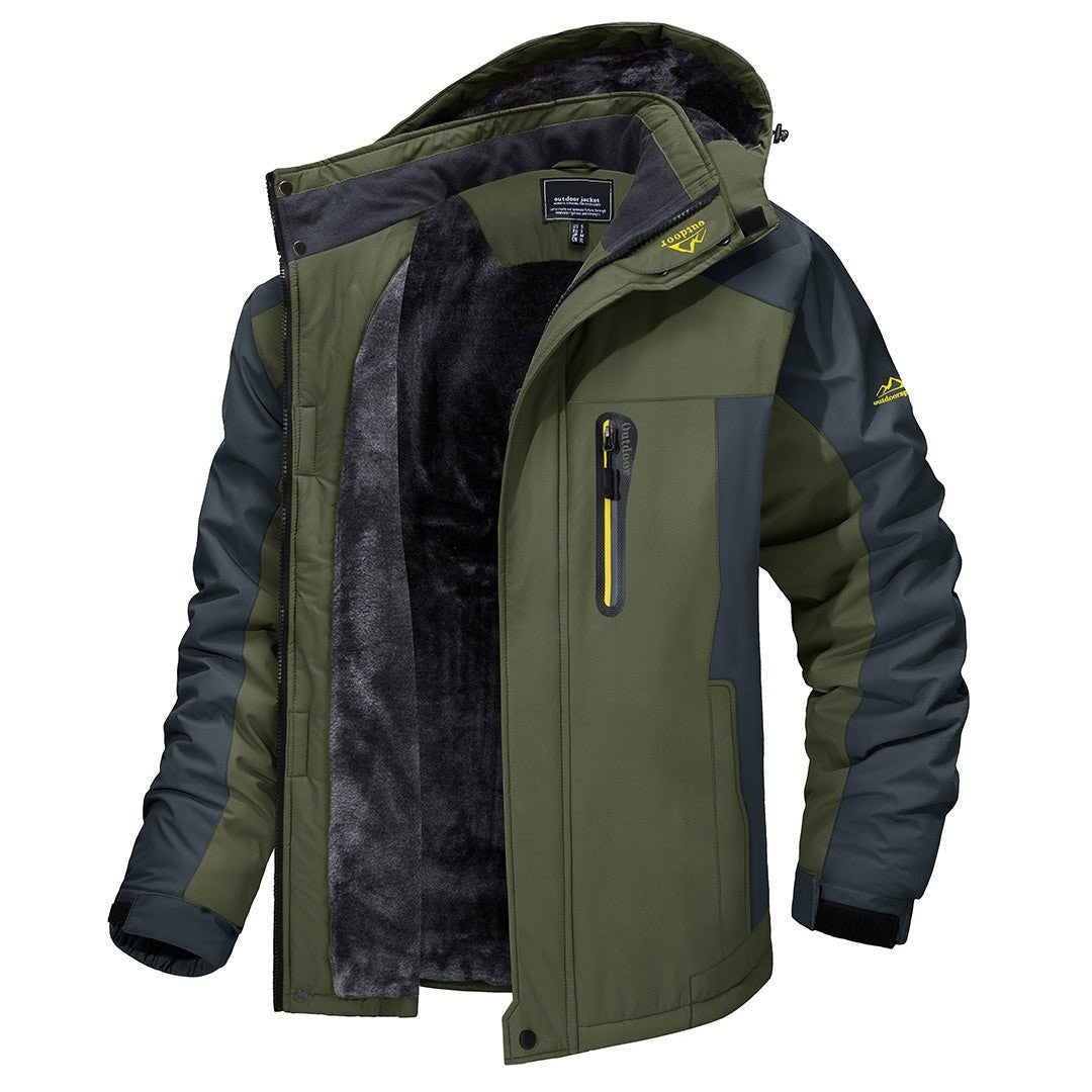 Waterproof Windbreaker Jacket – Hooded Windproof Outdoor Rain Coat – Green