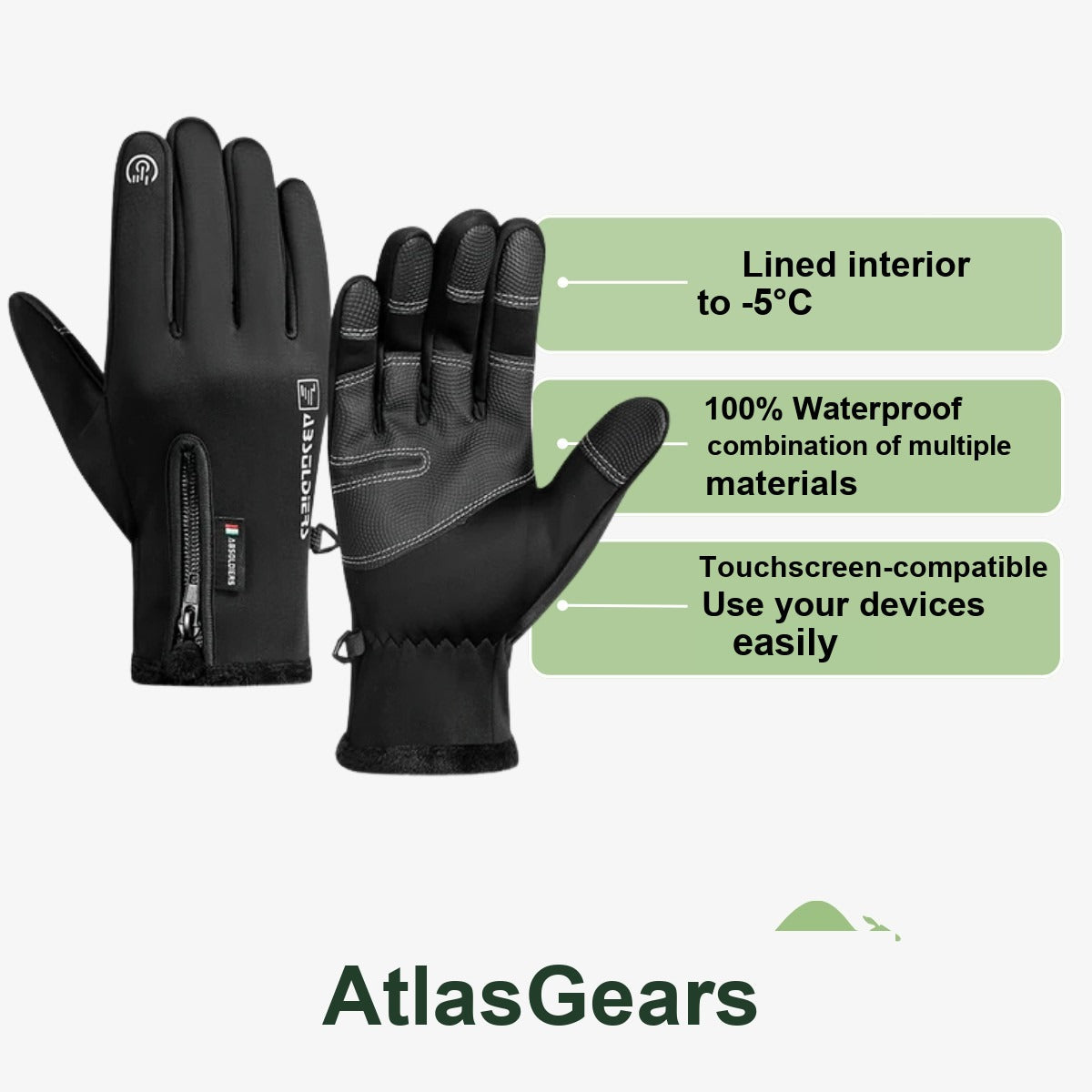 Waterproof Winter Gloves – Insulated Touchscreen Gloves