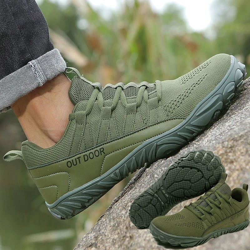 Wide-Fit Walking Shoes – Breathable Lightweight Grip Shoes
