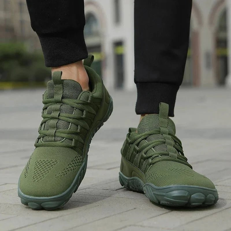 Wide-Fit Walking Shoes – Breathable Lightweight Grip Shoes – Green