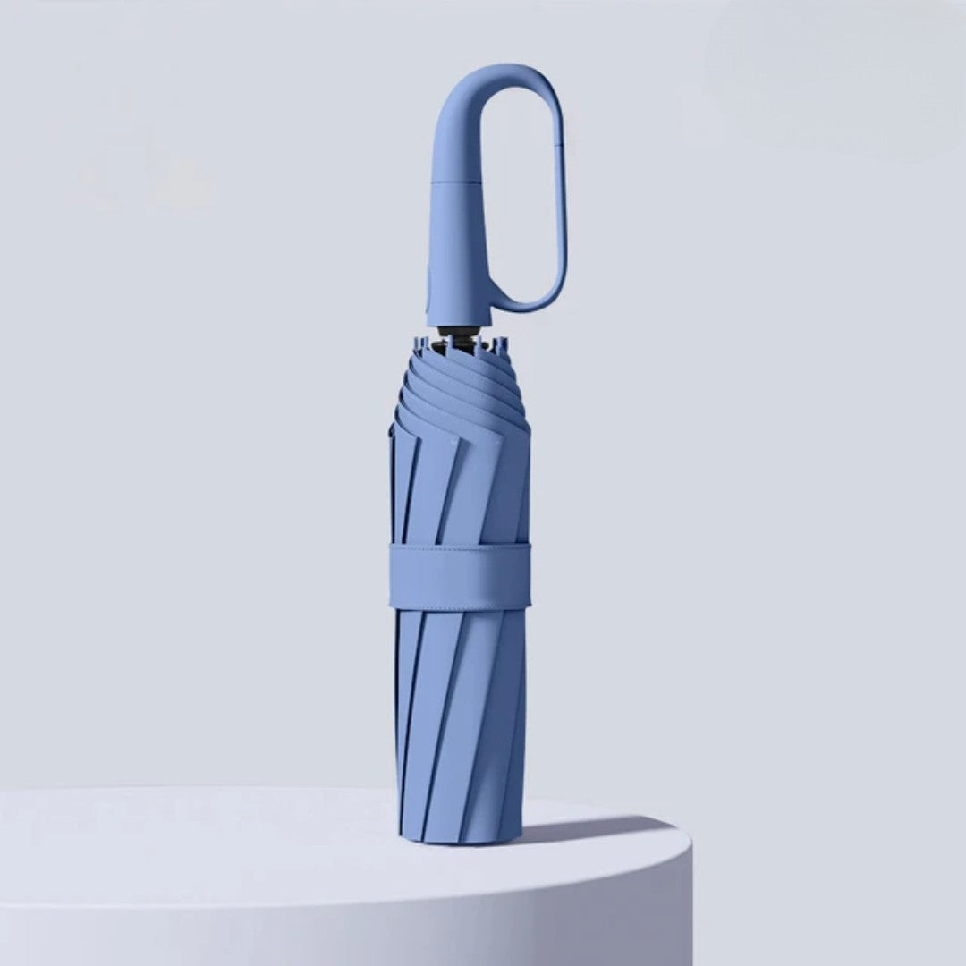 Windproof Storm Umbrella – Automatic Reflective Fibreglass – Blue