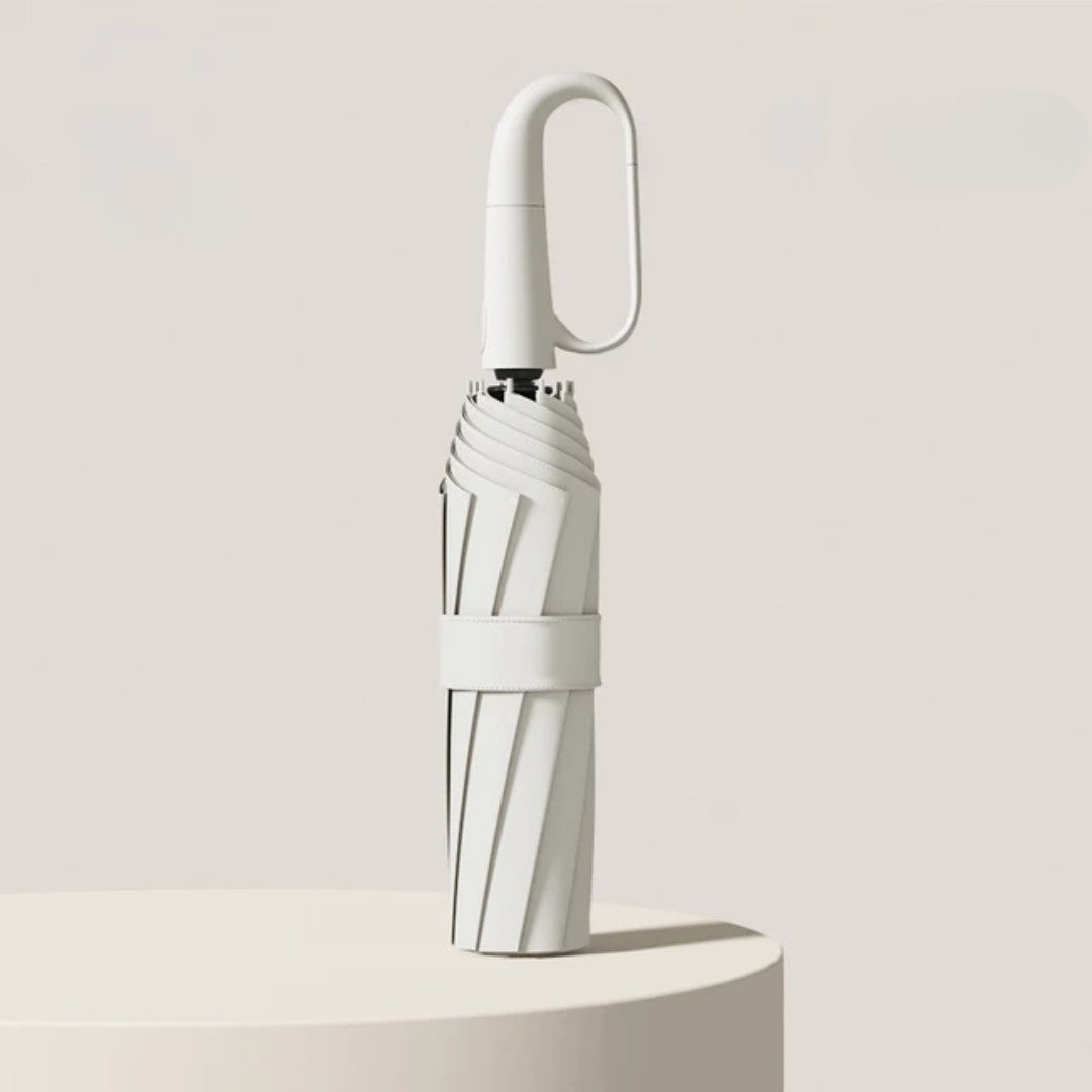 Windproof Storm Umbrella – Automatic Reflective Fibreglass – White
