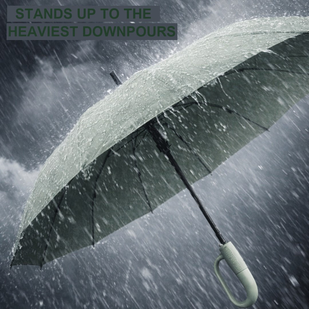 Windproof Storm Umbrella – Automatic Reflective Fibreglass