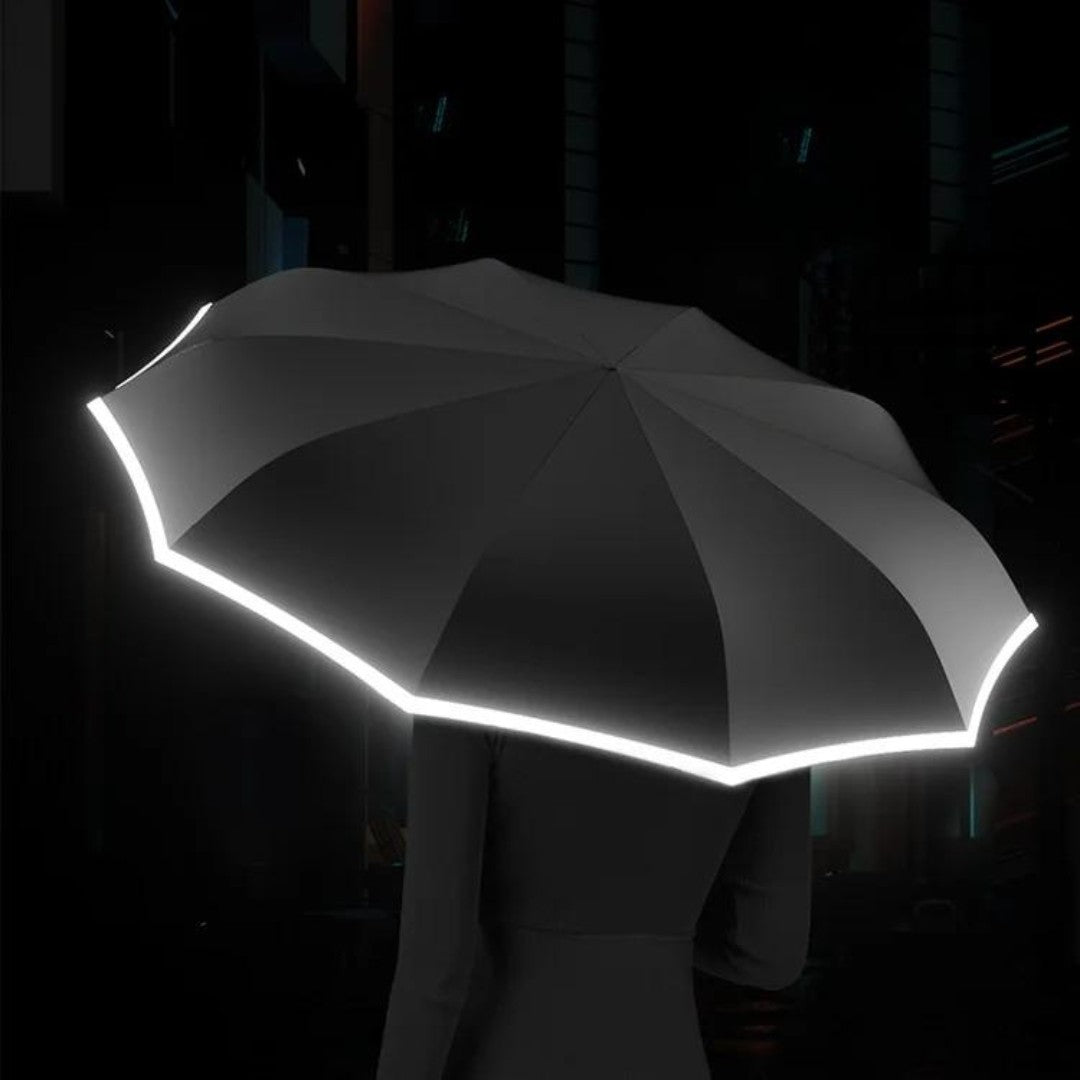 Windproof Storm Umbrella – Automatic Reflective Fibreglass