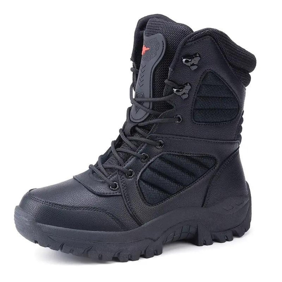 Winter Boots – Men's Lined Waterproof Windproof Boots – Black