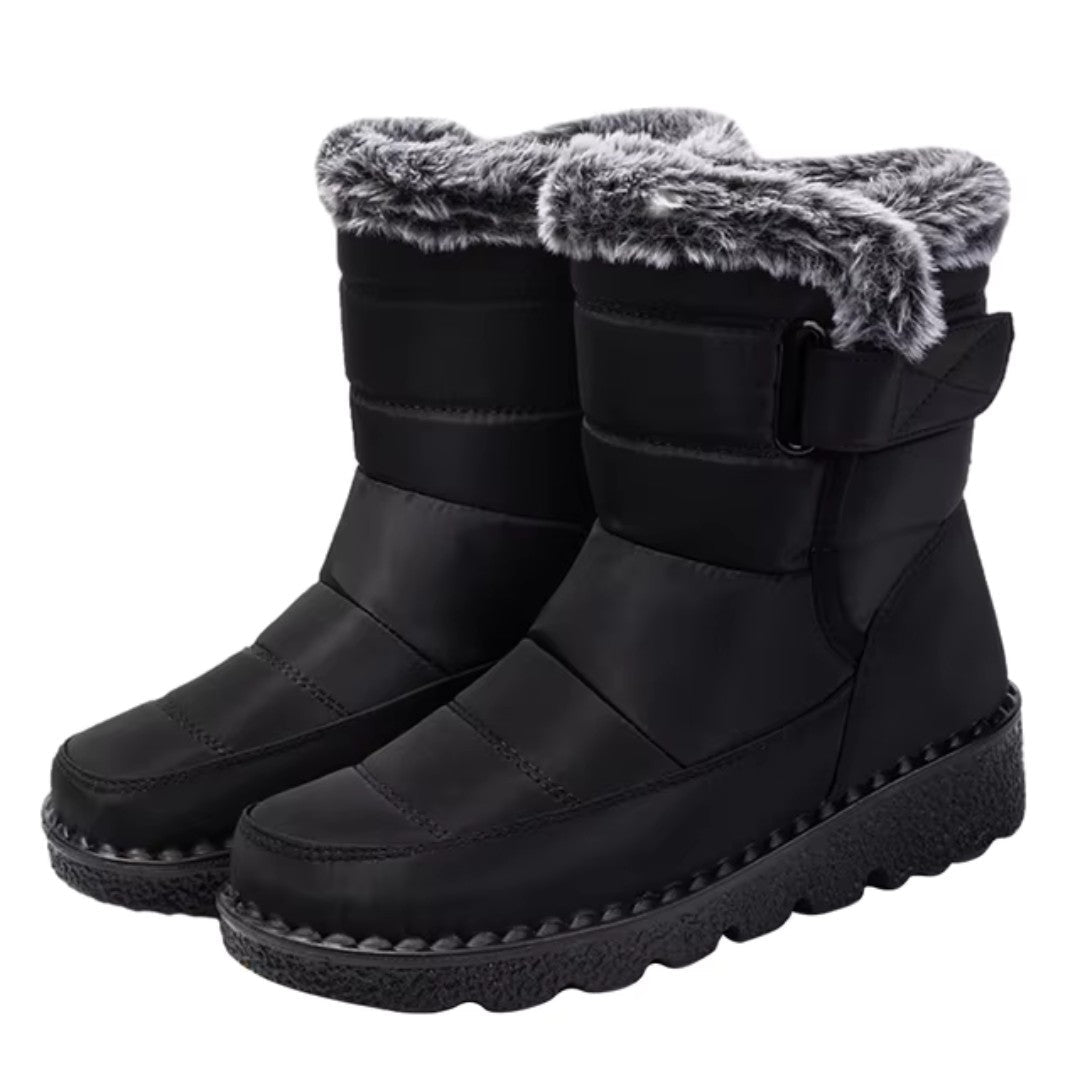 Winter Boots – Women's Thermal Lined Snow Boots – Black