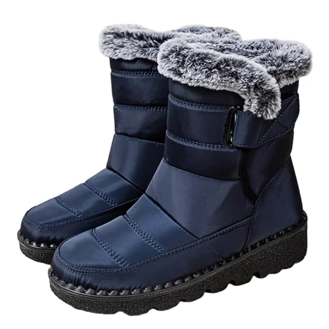 Winter Boots – Women's Thermal Lined Snow Boots – Blue