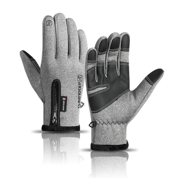 Winter Gloves – Waterproof Insulated Touchscreen Gloves – Grey