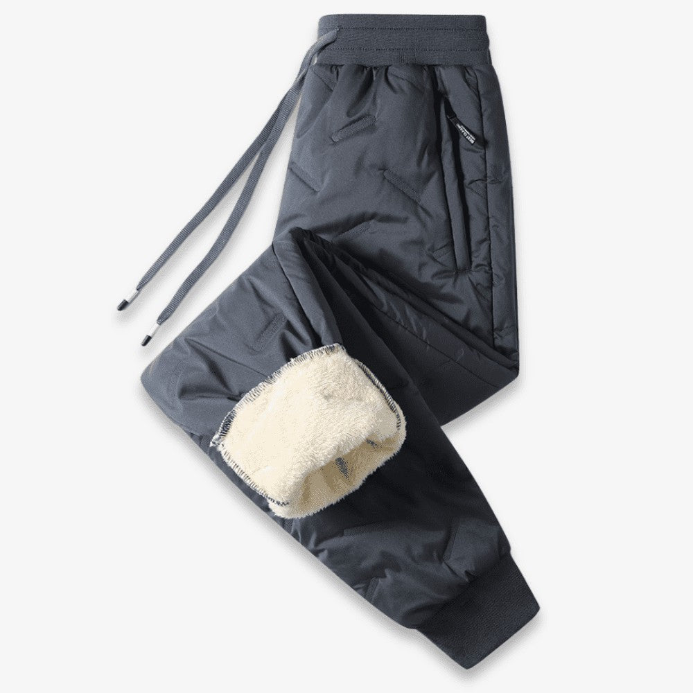 Women's Thermal Trousers – Fleece-Lined Warm Winter Trousers – Grey