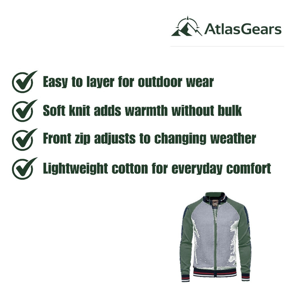 Zip Sweater – Men's Lightweight Cotton Outdoor Mid-Layer