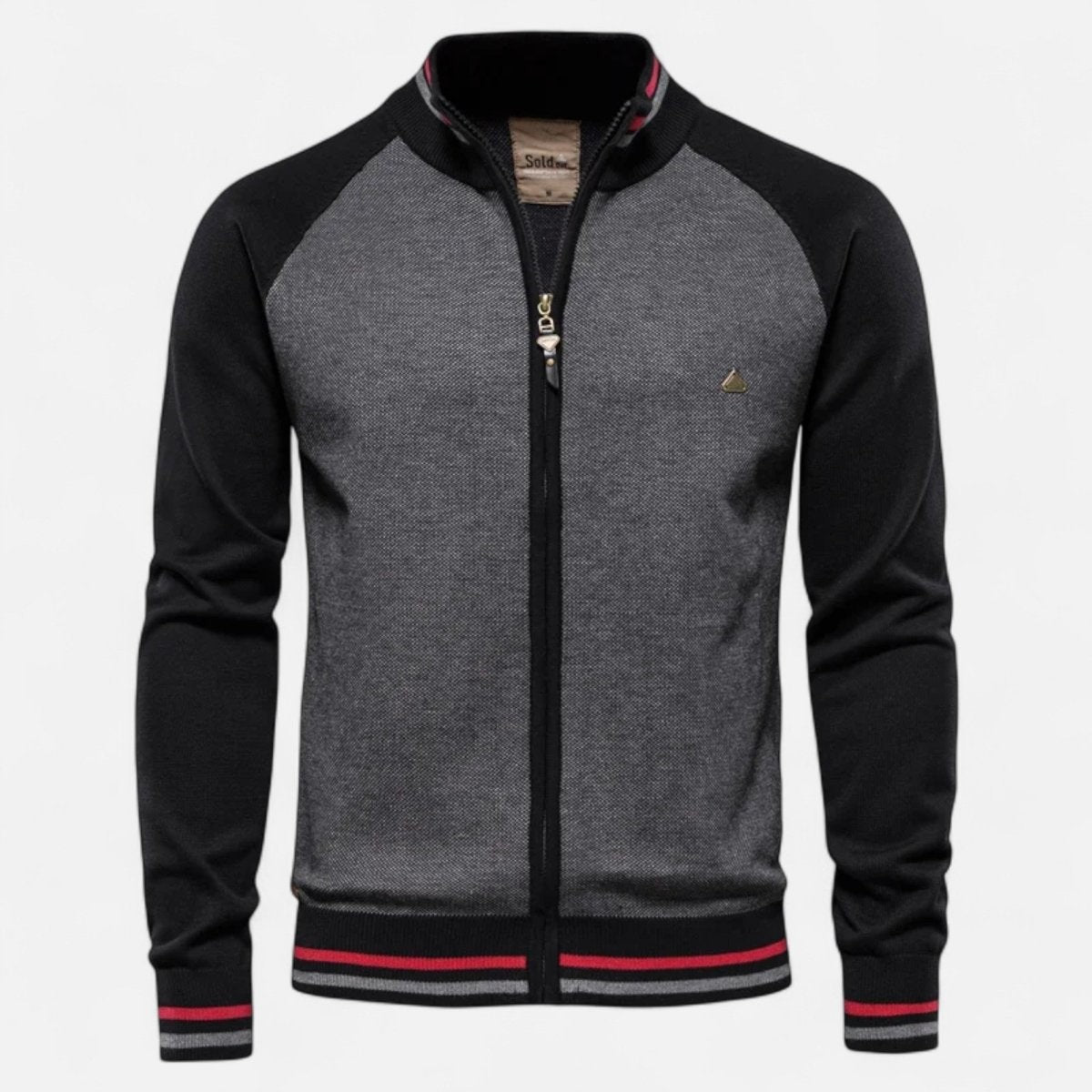 Zip Sweater – Men's Lightweight Cotton Outdoor Mid-Layer – Black