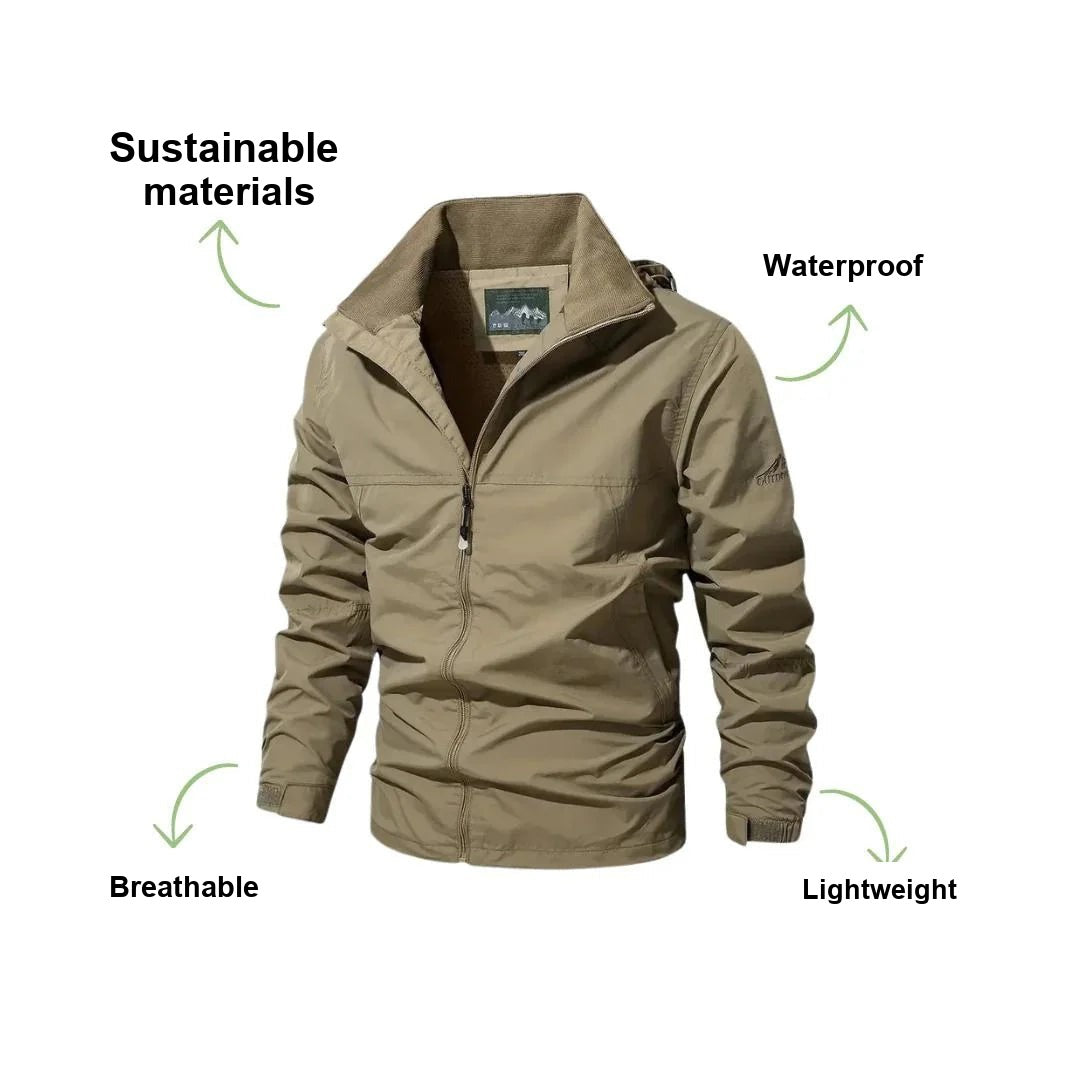 Men's Waterproof Outdoor Jacket – Wind & Waterproof Nylon Coat