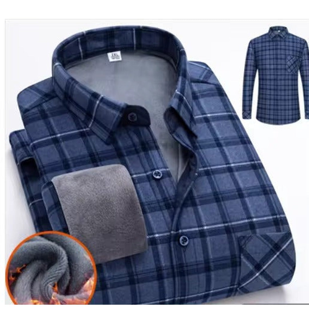 Men's Flannel Shirt – Warm Lined Checked Autumn Shirt