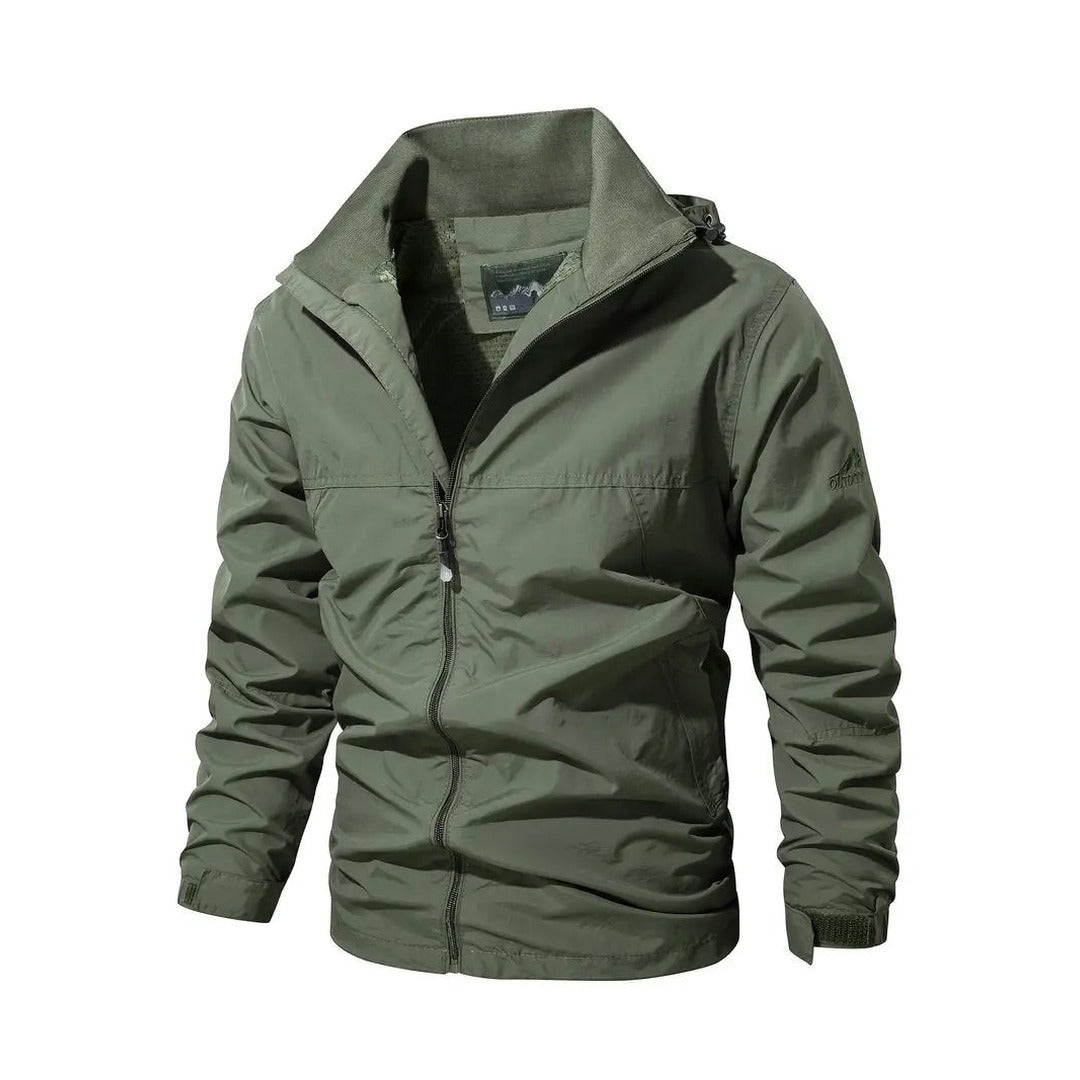 Men's Waterproof Outdoor Jacket – Wind & Waterproof Nylon Coat