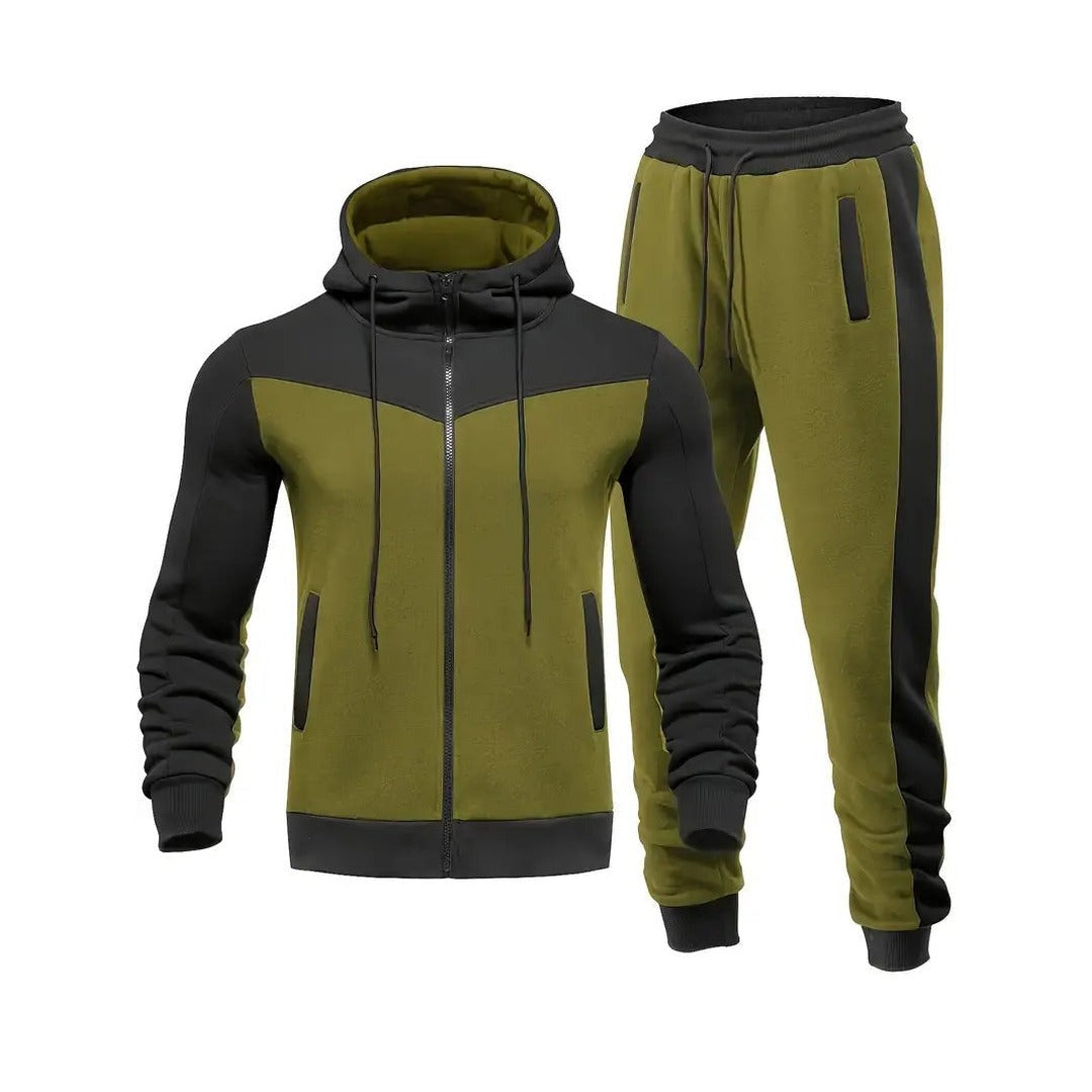 Men's 2-Piece Tracksuit – Performance Hoodie & Joggers Set