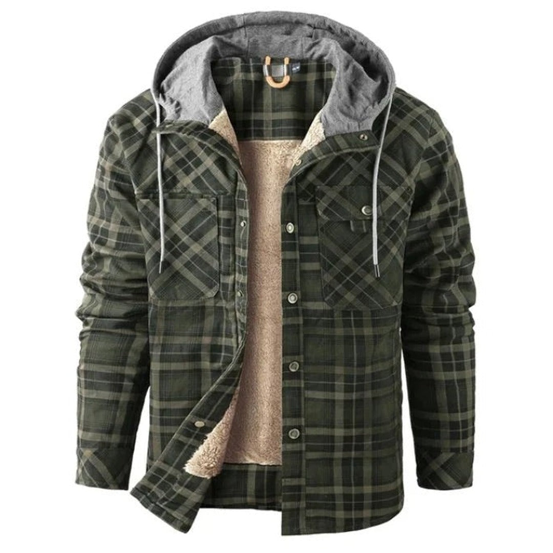 Men's Checked Jacket – Warm Autumn & Winter Overshirt
