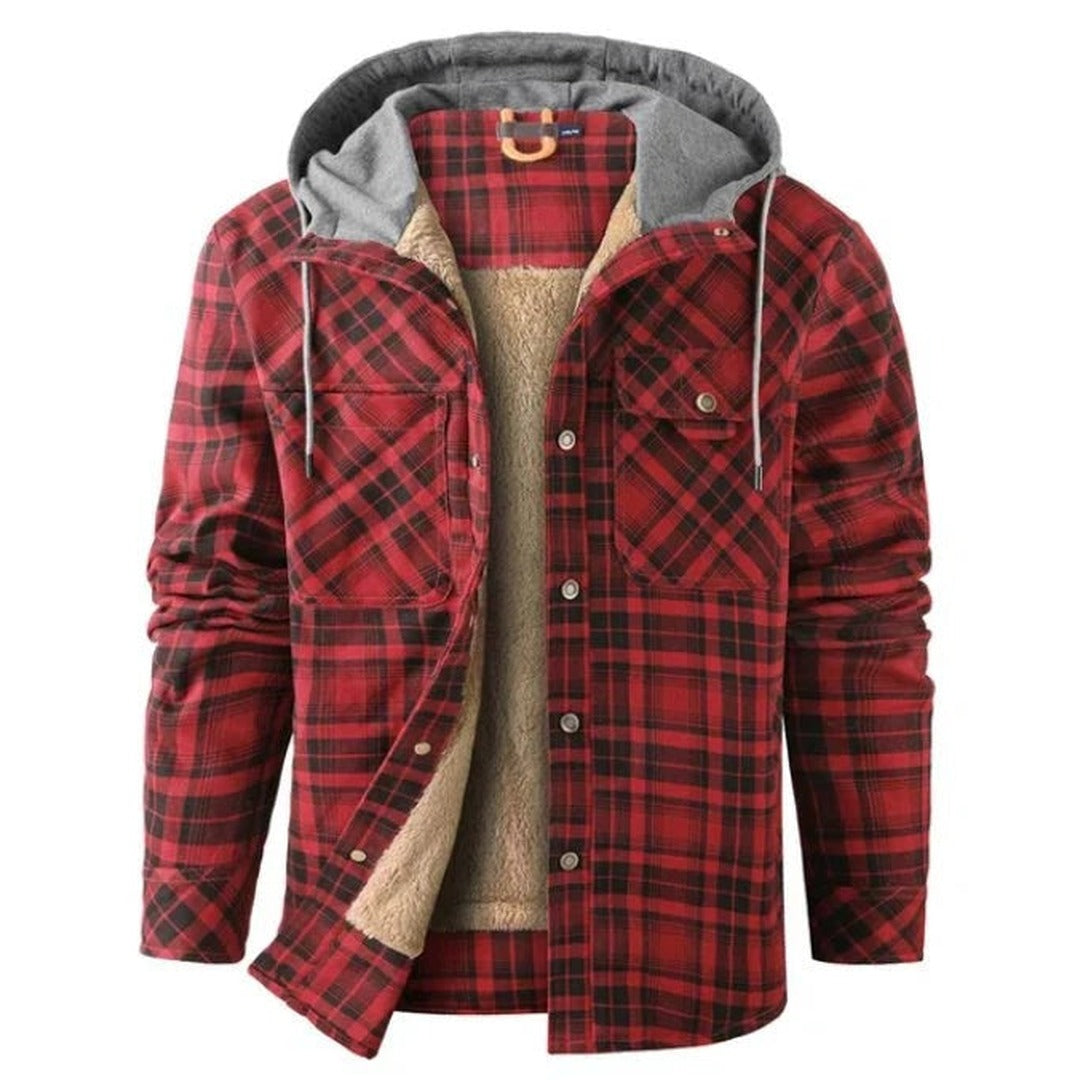 Men's Checked Jacket – Warm Autumn & Winter Overshirt