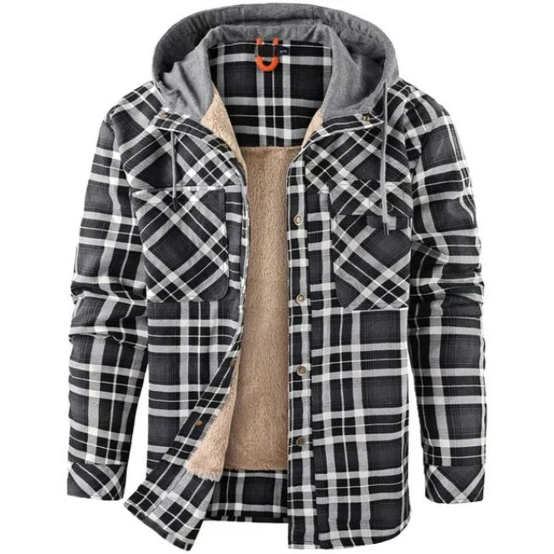 Men's Checked Jacket – Warm Autumn & Winter Overshirt