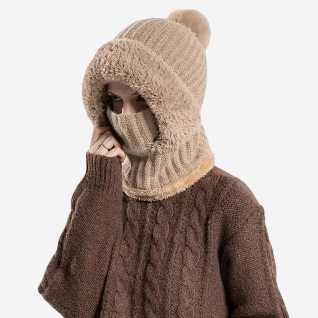 Women's Winter Balaclava – Warm Plush Ear-Flap Ski Mask
