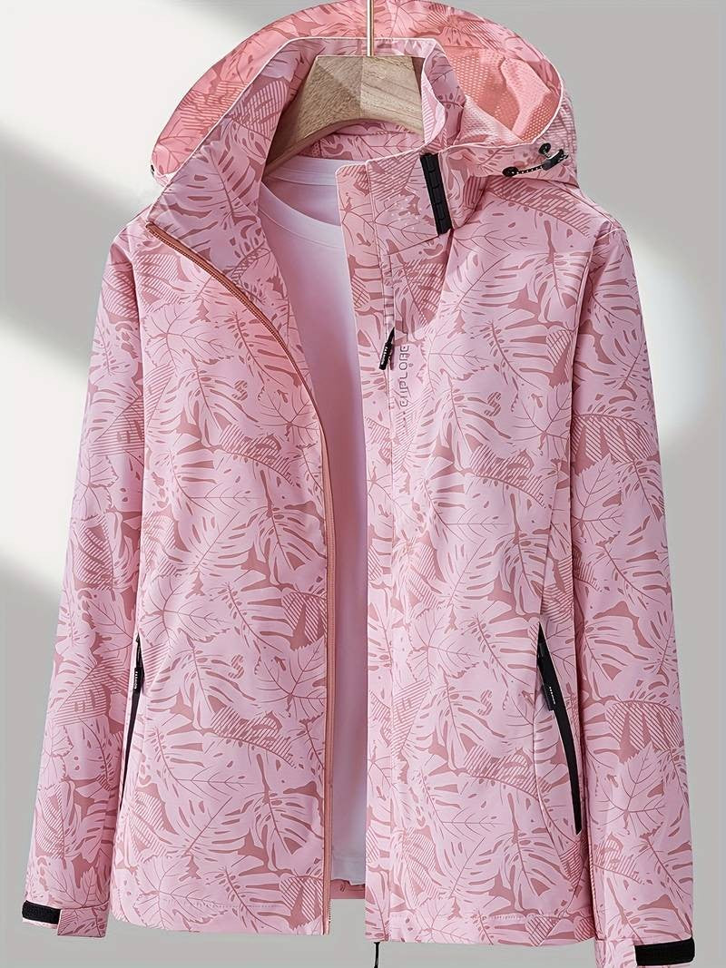 Women's Waterproof Jacket – Windproof Hooded Outdoor Rain Coat