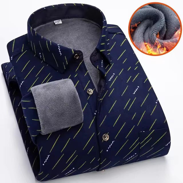 Men's Flannel Shirt – Warm Lined Checked Autumn Shirt