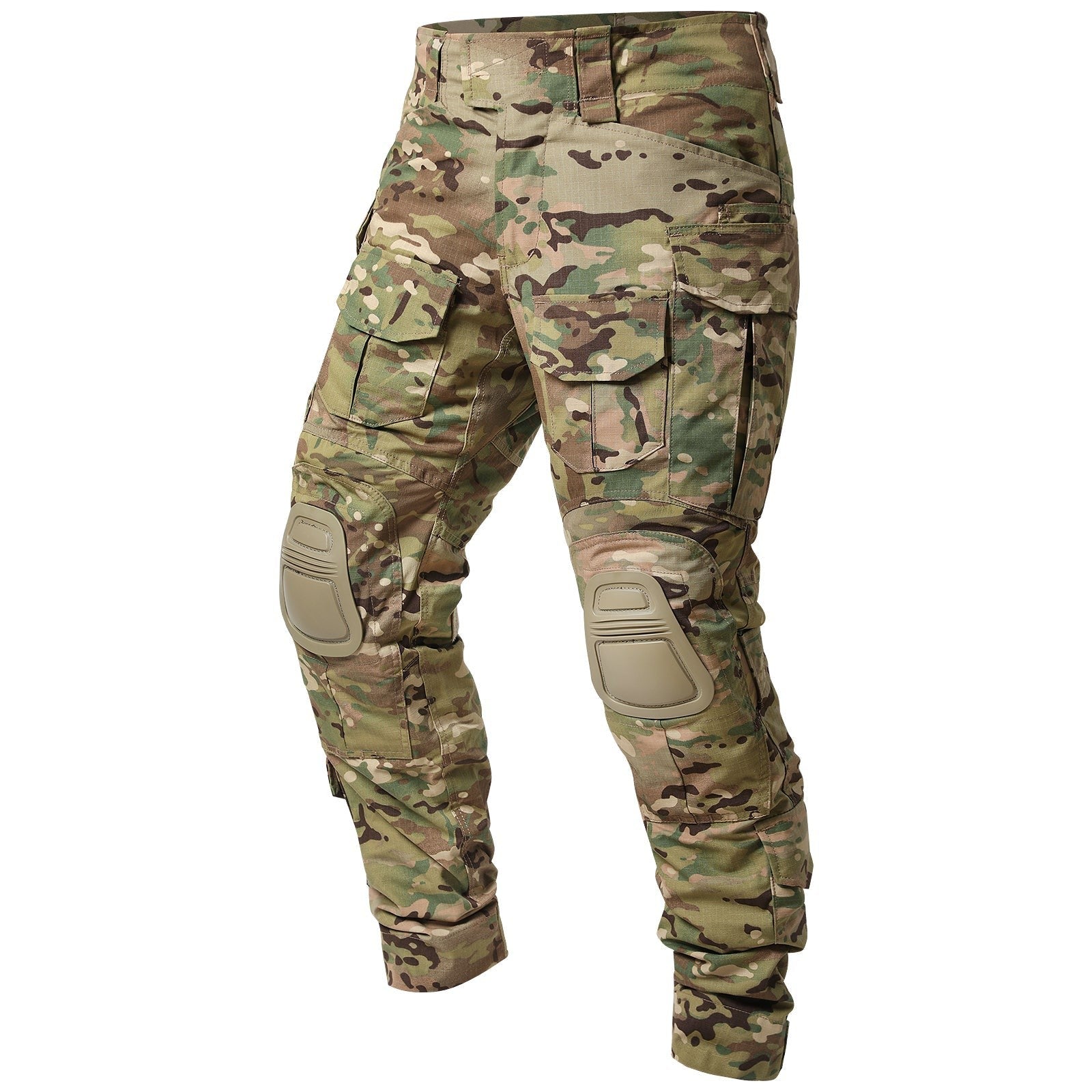 Combat Trousers with Knee Pads – Men's Rip-Stop Tactical