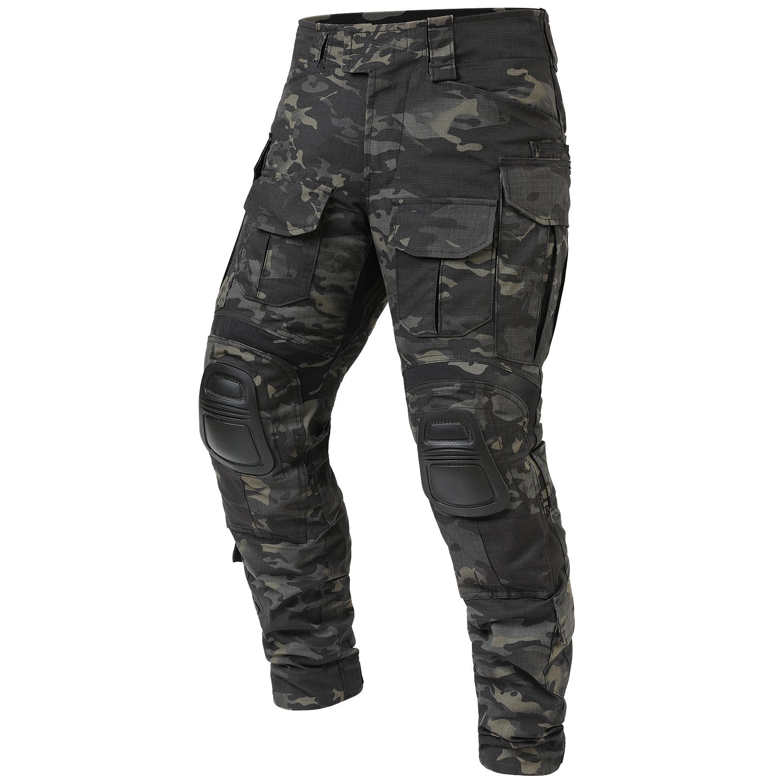 Combat Trousers with Knee Pads – Men's Rip-Stop Tactical
