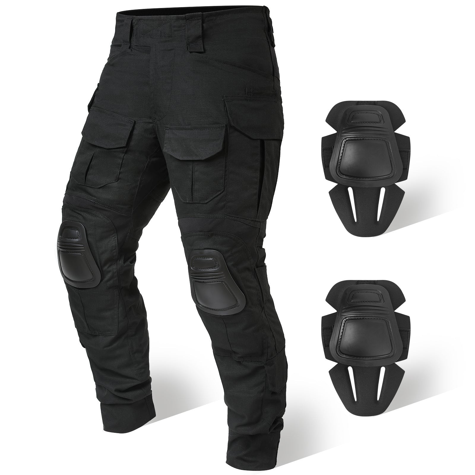 Combat Trousers with Knee Pads – Men's Rip-Stop Tactical