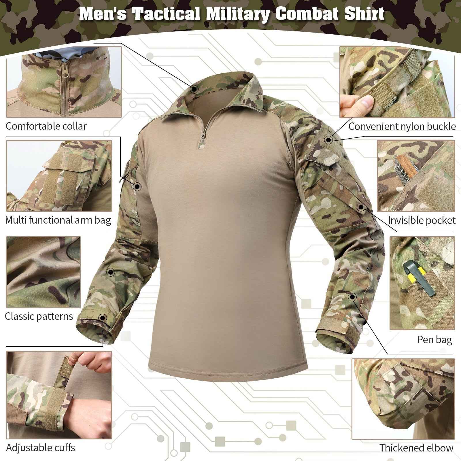 Combat Shirt – Men's Moisture-Wicking Rapid Assault Shirt