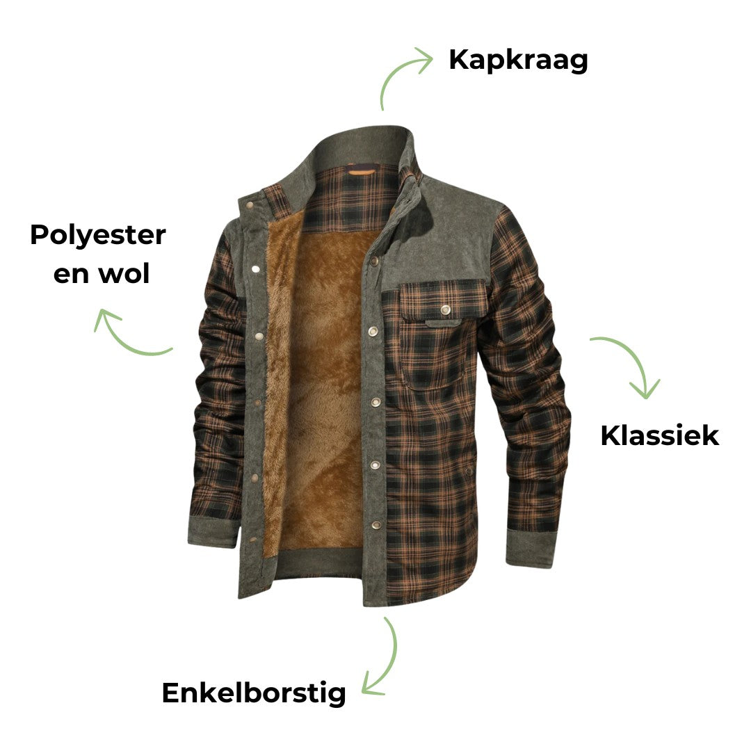 Flannel Jacket – Men's Insulated Checked Overshirt