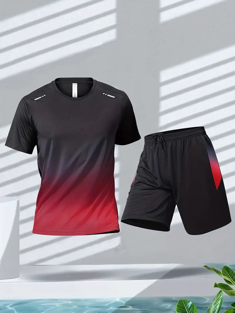 Sports Set – Men's 2-Piece Performance Shorts & T-Shirt