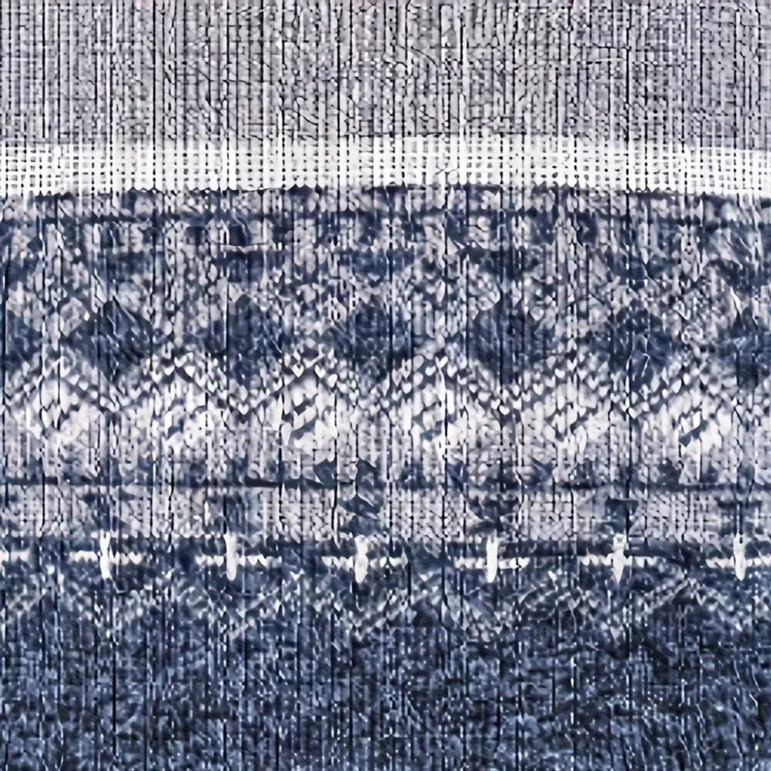 Men's Knitted Sweatshirt – Geometric Pattern Sporty Jumper