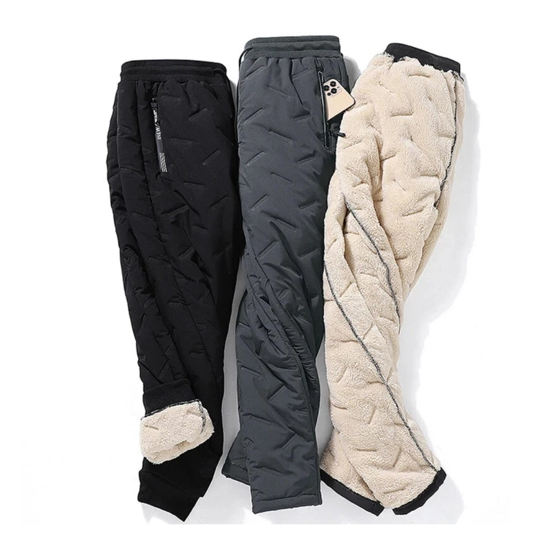 Men's Thermal Joggers – Lined Waterproof Winter Bottoms