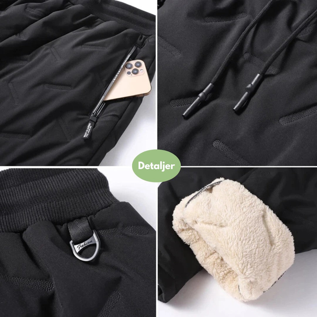 Men's Thermal Joggers – Lined Waterproof Winter Bottoms