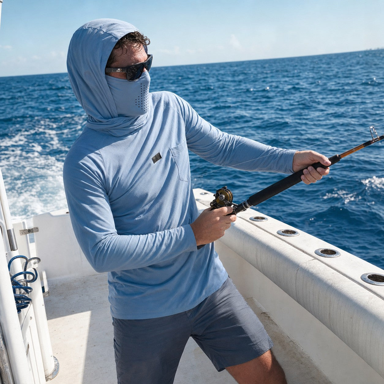 Sun Shirt – UPF 50+ Quick-Dry Hooded Fishing Shirt
