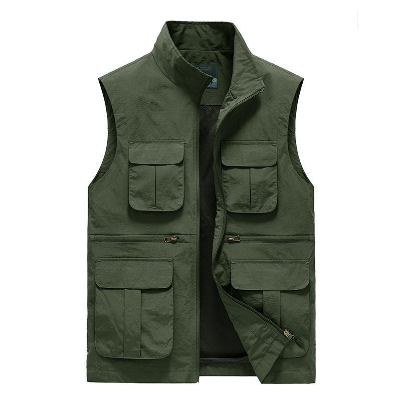 Travel Work Vest – Men's Lightweight Breathable Utility Vest
