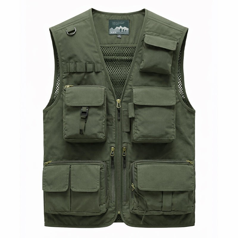 Fishing Vest – Men's Lightweight 16-Pocket Utility Vest