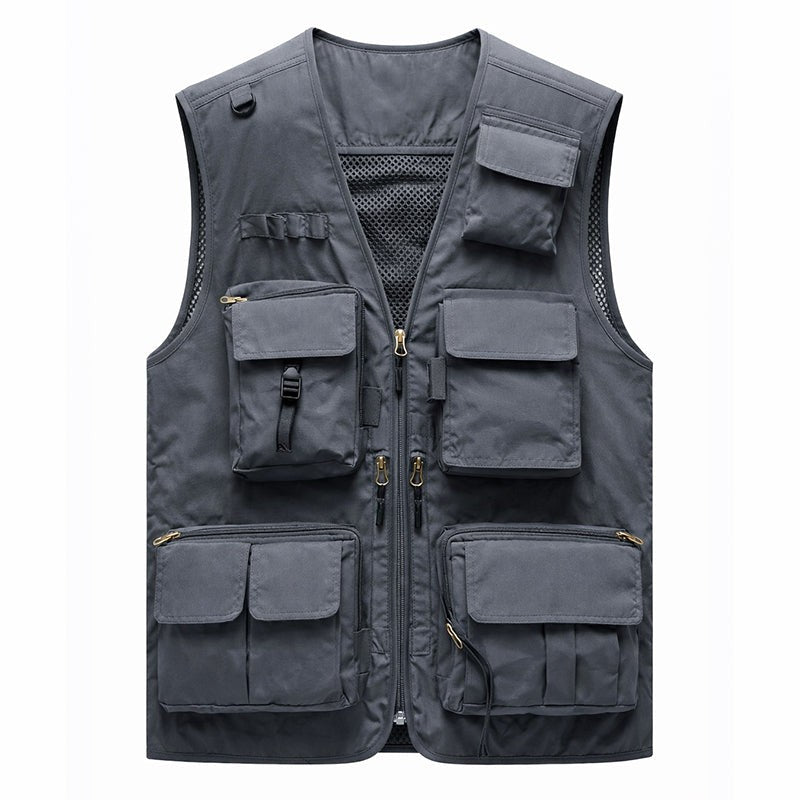 Fishing Vest – Men's Lightweight 16-Pocket Utility Vest