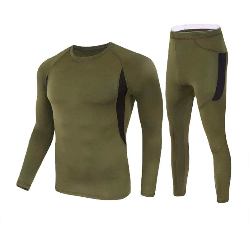 Thermal Base Layer Set – Men's Stretch Underwear Top & Bottom