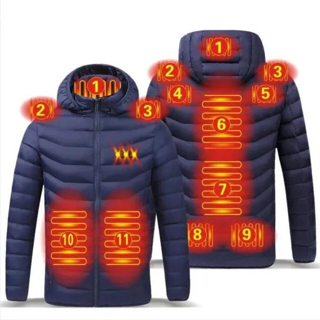 Heated Jacket – USB 11-Zone Rechargeable Winter Jacket