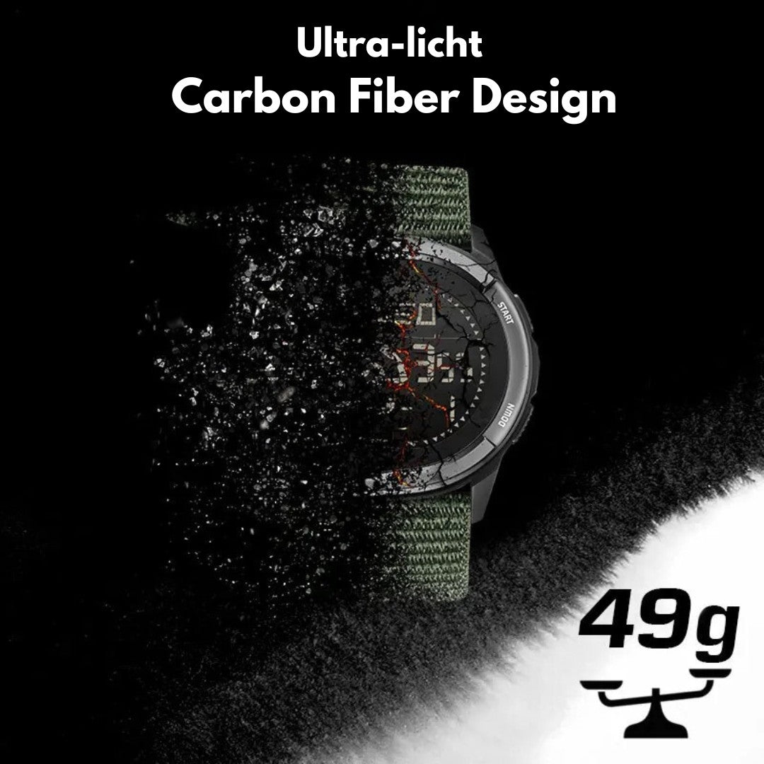 Digital Watch – Men's Carbon Fibre Outdoor Sports Watch