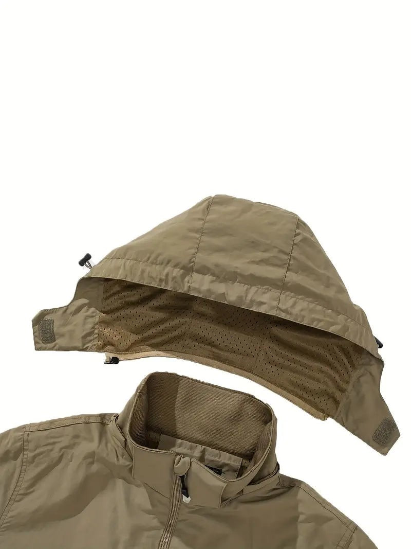 Men's Waterproof Outdoor Jacket – Wind & Waterproof Nylon Coat