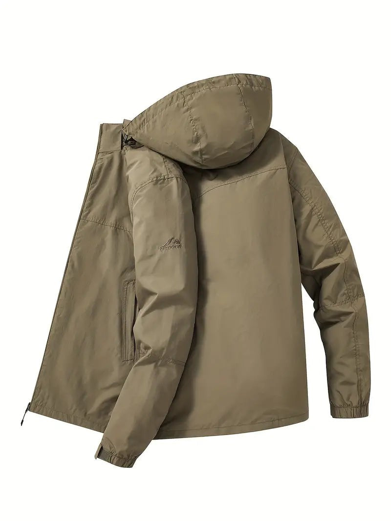 Men's Waterproof Outdoor Jacket – Wind & Waterproof Nylon Coat
