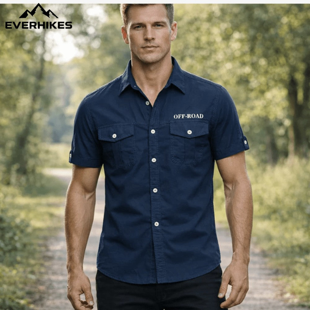 Outdoor Shirt – Breathable Cotton Short-Sleeve Shirt